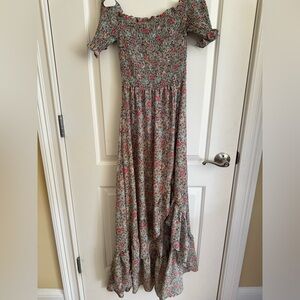 High-low floral dress
